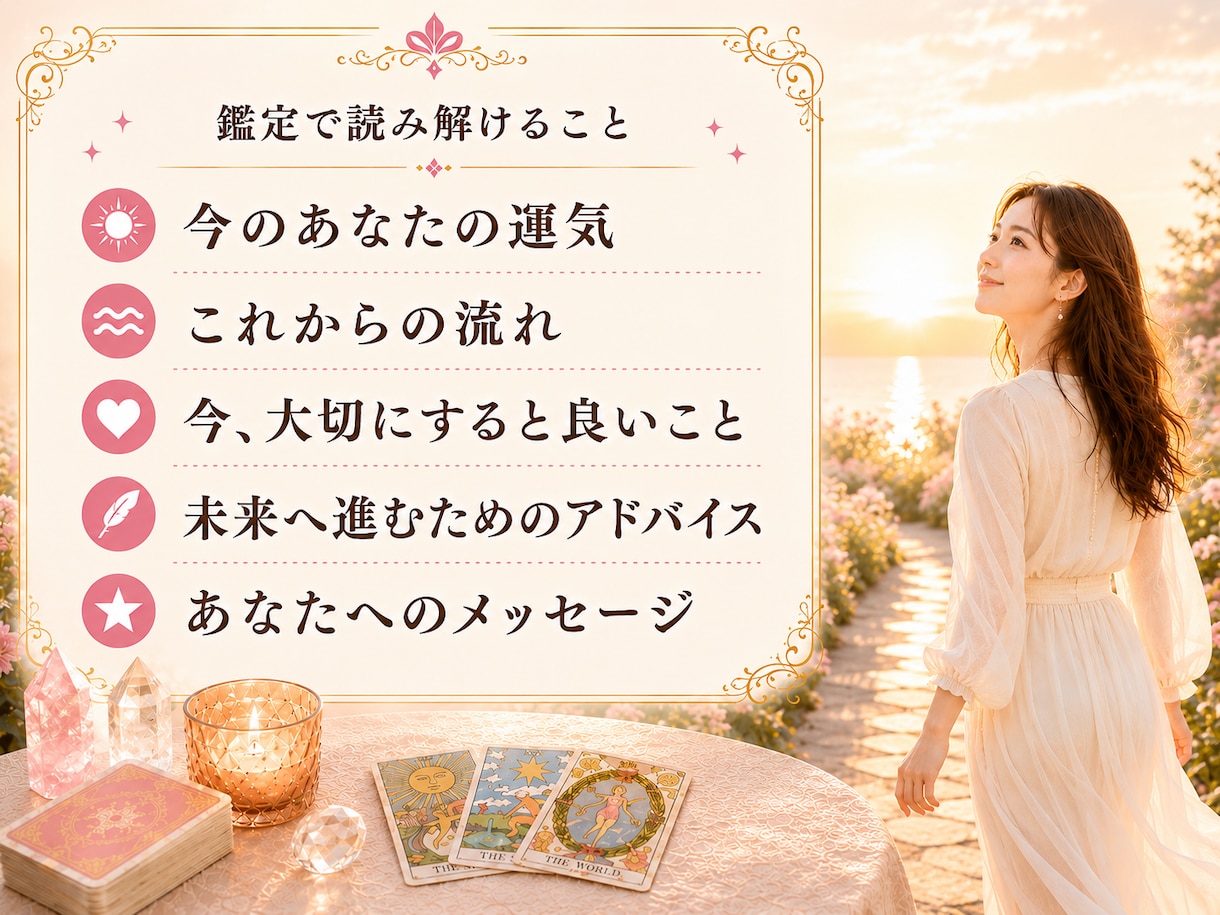 自分の可能性をタロットで読み解きます 恋愛・仕事・人間関係・その他、今必要な行動をお伝えします イメージ3
