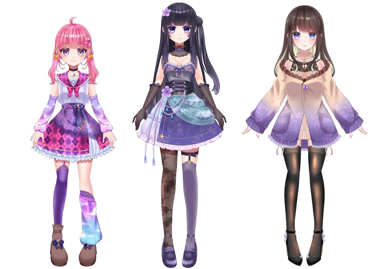 VTuberフルセットOK‼️高可動域で制作します デザインからLive2Dまでのフルセットを提供いたします。 イメージ5