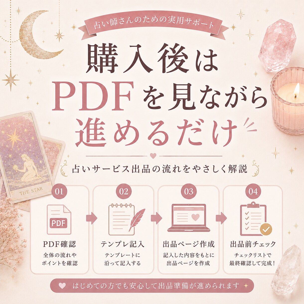 初心者向けココナラ占い出品マニュアルをお渡しします はじめての占い出品をやさしく整理 イメージ4