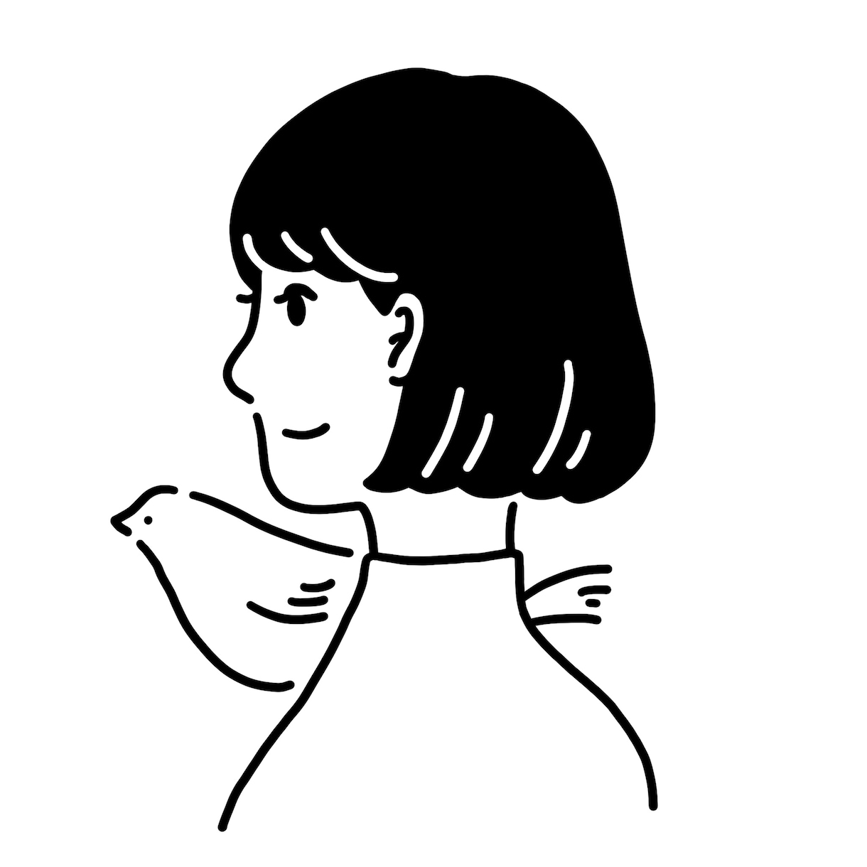 プロフィール画像＊おしゃれな似顔絵イラスト描きます 似顔絵制作の実績あります！個人・ビジネス用のSNSアイコンに イメージ3