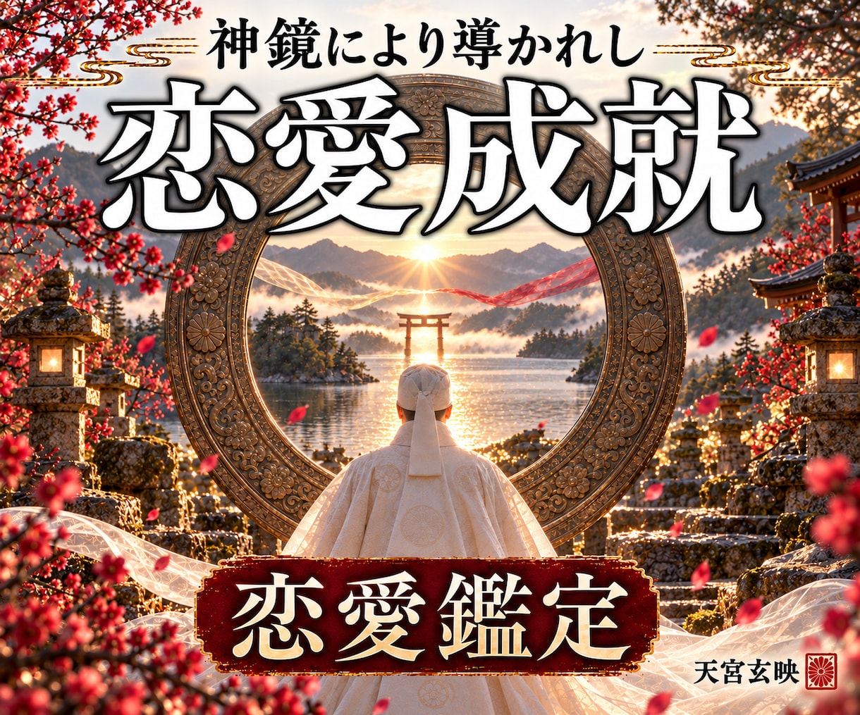 神鏡秘占｜神鏡霊視と結びの祈りで恋を成就へ導きます 彼の本音｜片思い｜復縁｜神鏡秘占で曇りを祓い未来を照らす イメージ1