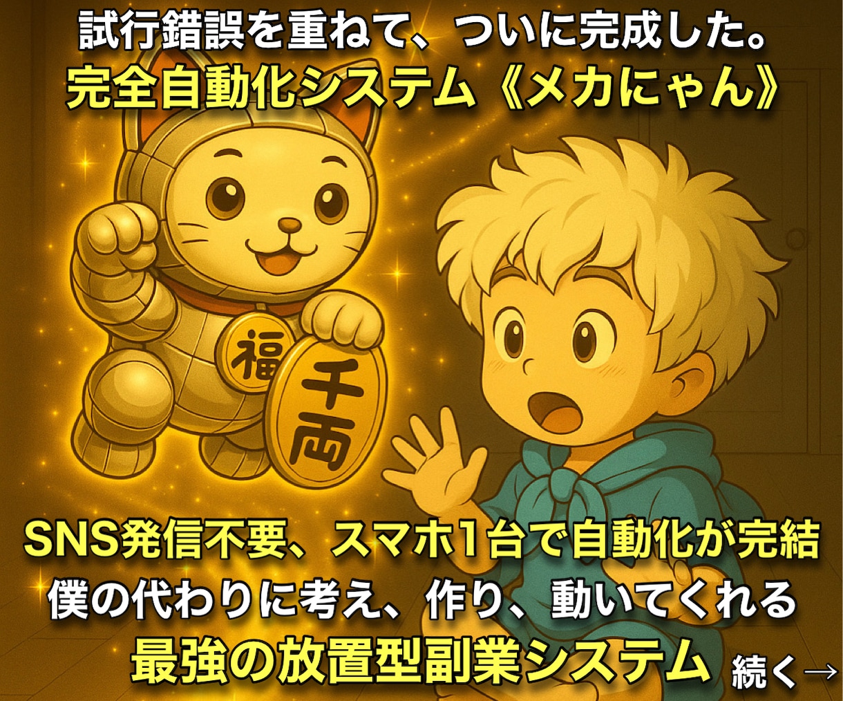 全自動！メカにゃんを働かせて収益を得る副業教えます スマホ１台｜超初心者向け｜放置型副業｜自動コンテンツ販売 イメージ8