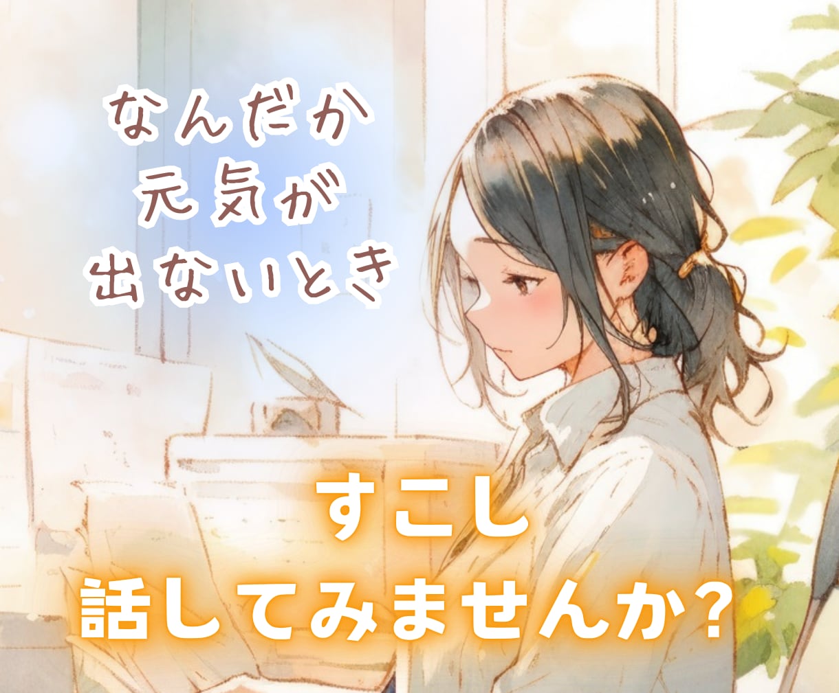 40分即レスチャット♡*ふんわり優しくお聞きします リアルタイムでお返事⭐話し相手・雑談・愚痴・相談・癒し イメージ6