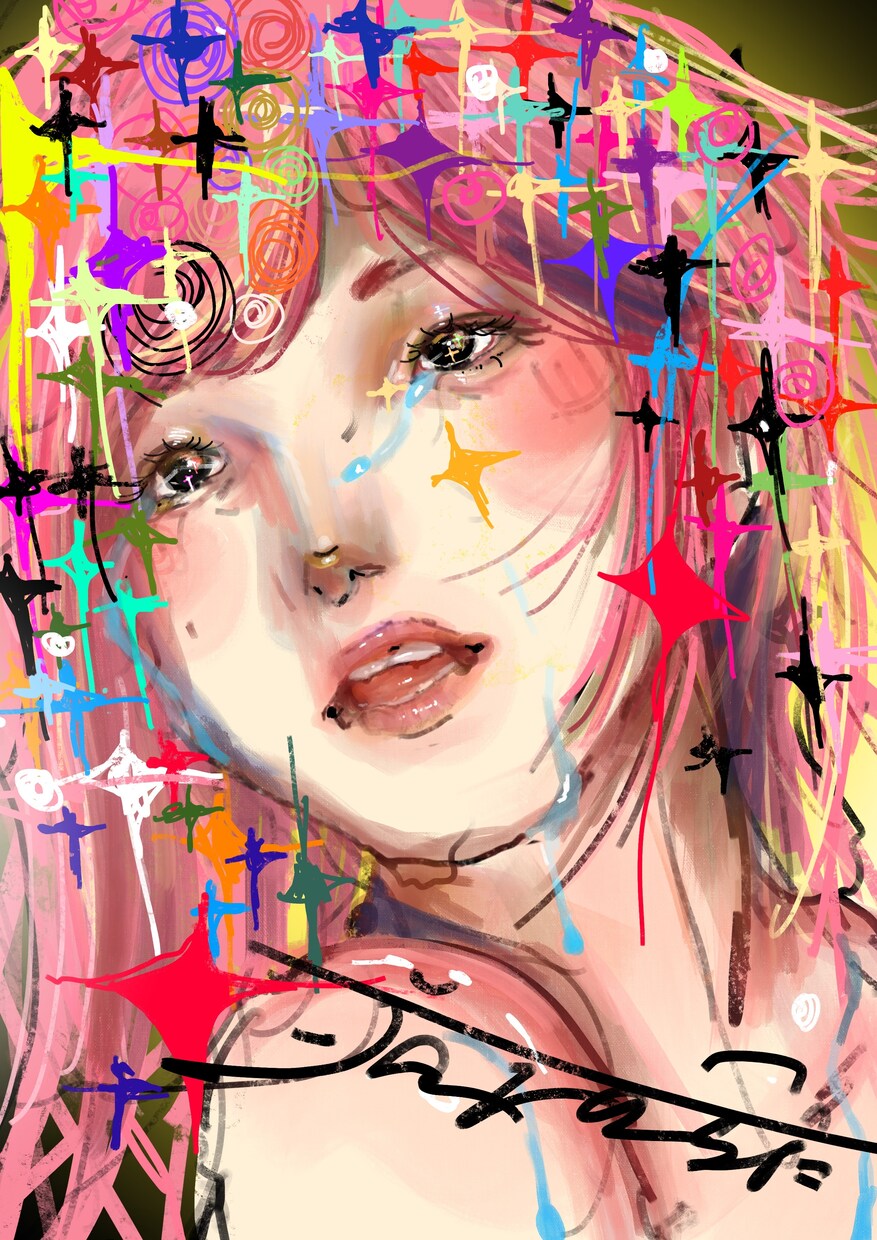 あなたの依頼を唯一無二で描きます 独特な世界観の絵を油絵風に描きます。 イメージ4