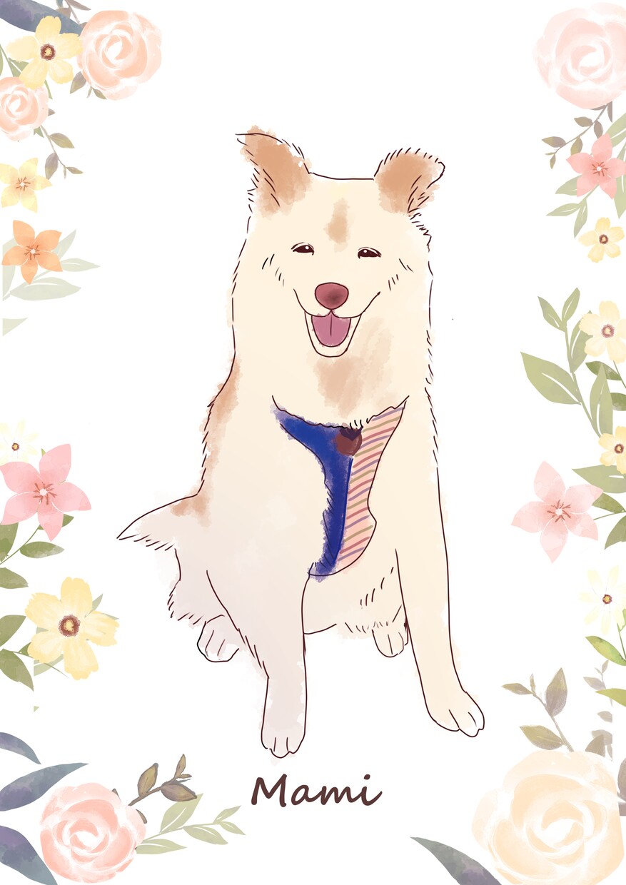 皆さんのうちの子を可愛く描きます 現役イラストレーターが大切なペットちゃんたちをイラストに♪ イメージ1