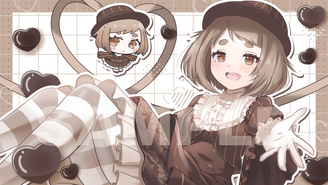 かわいいイラスト描きます SNS・配信・グッズなどに使いやすい一枚絵を仕上げます！ イメージ9