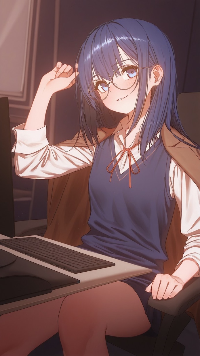 静止画イラストをAIで自然に動画化しますます 瞬き・呼吸・髪の揺れまで自然に再現 イメージ2