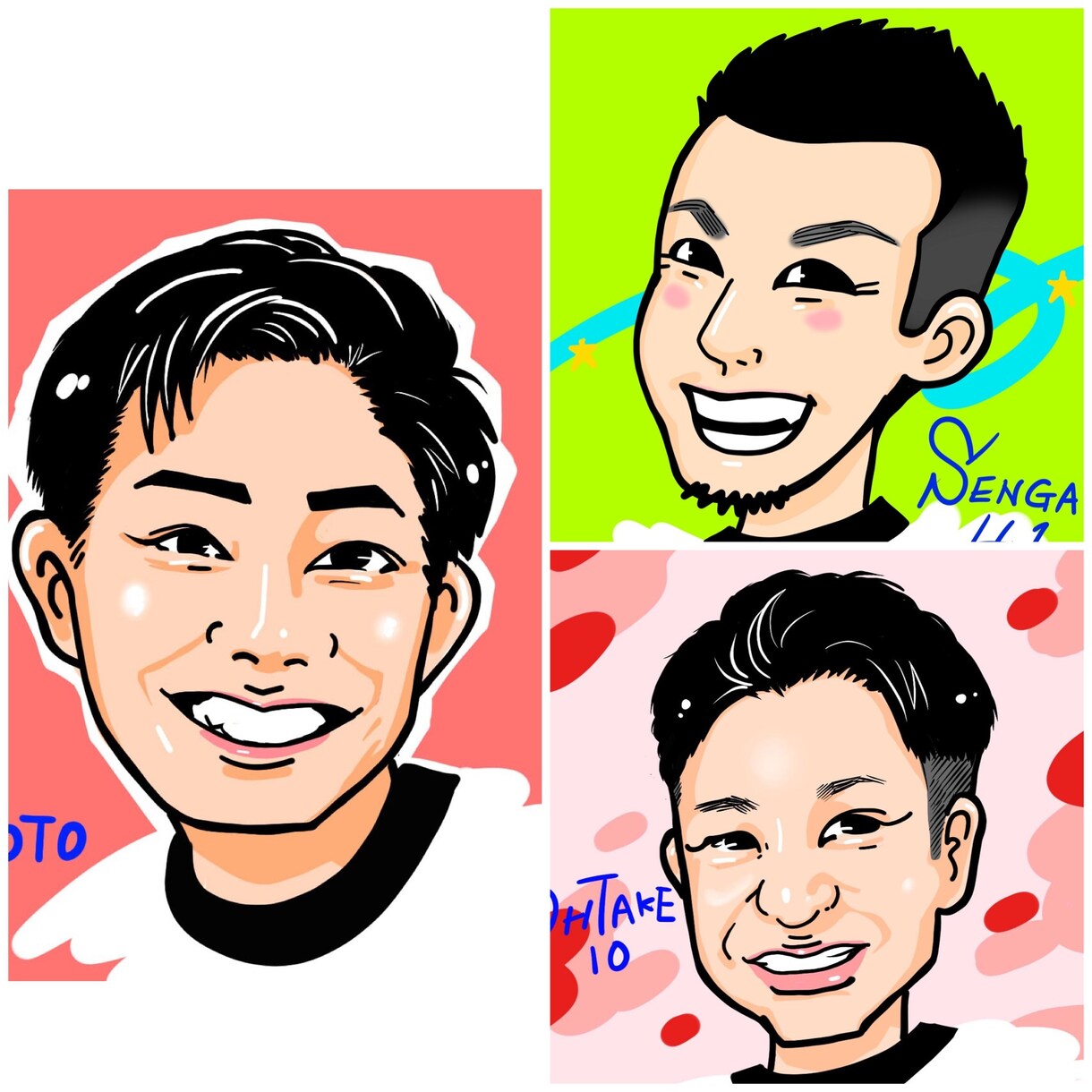 デフォルメ似顔絵お描きします 似ている！と言うより、ユニークな似顔絵に仕上げます！ イメージ3