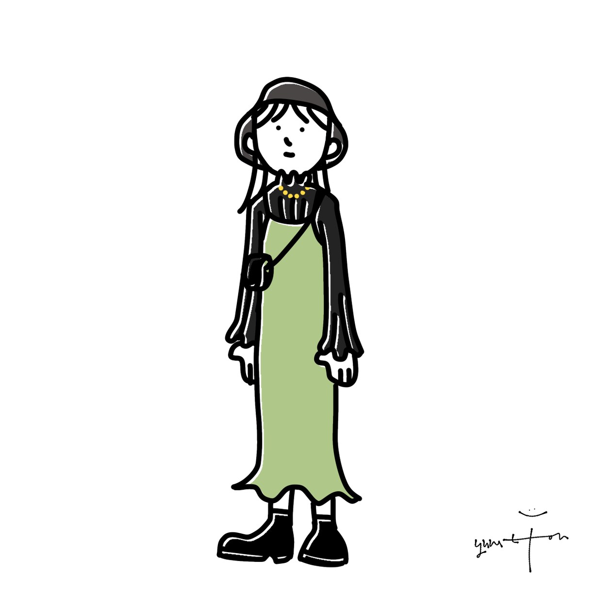 お気に入りのお洋服をイラストにします あのお洋服が自分だけのアイコンに！！ イメージ6