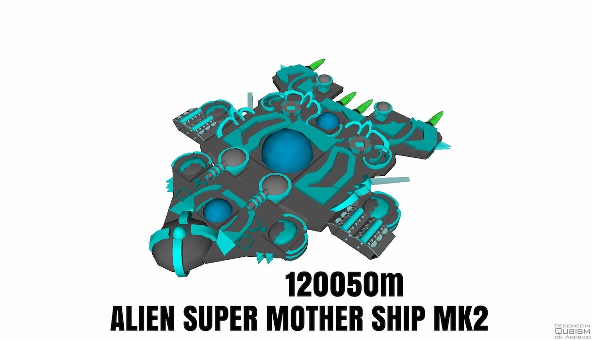宇宙船達を販売します QUBISM3Dで作成した宇宙戦艦達です。 イメージ2