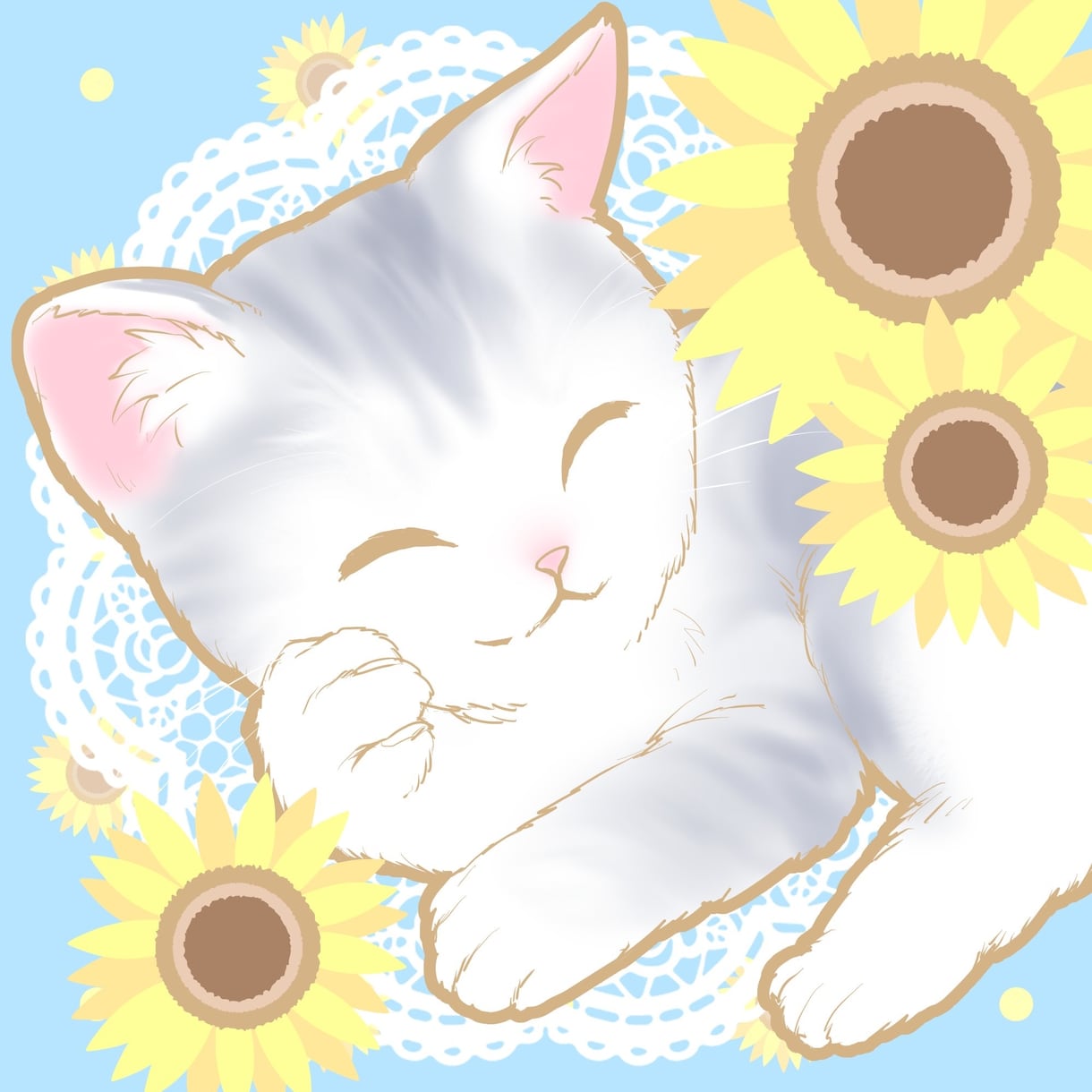 商用利用可能！ゆる可愛いイラスト描きます ゆるくて可愛い人物や、やわらかタッチの動物イラスト承ります イメージ2