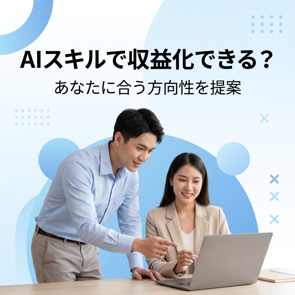 AIスキルの収益化戦略を提案します 未経験OK｜方向性〜実践まで具体設計 イメージ1