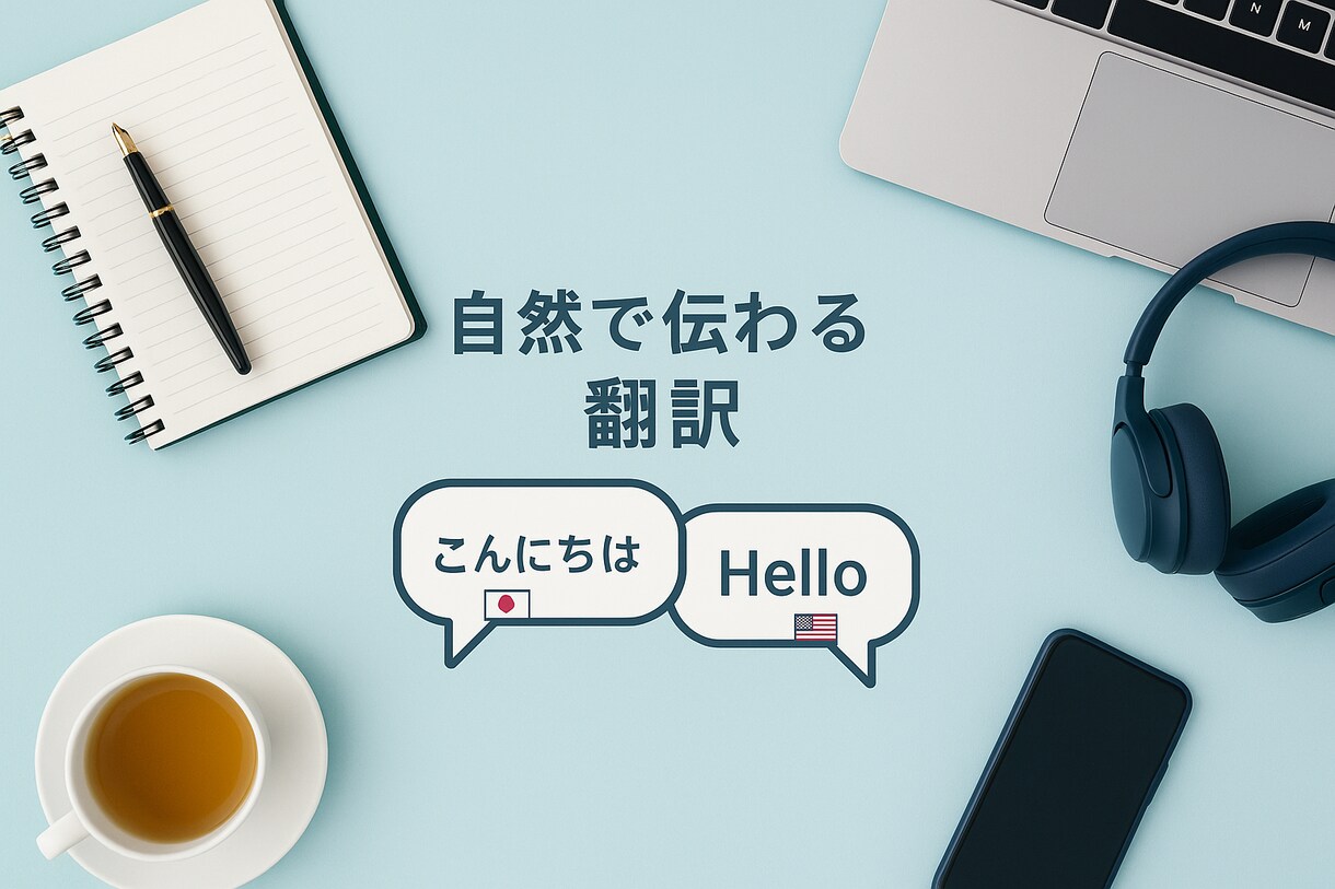 自然で伝わる翻訳を提供します 違和感のない伝わる言葉に仕上げます イメージ1