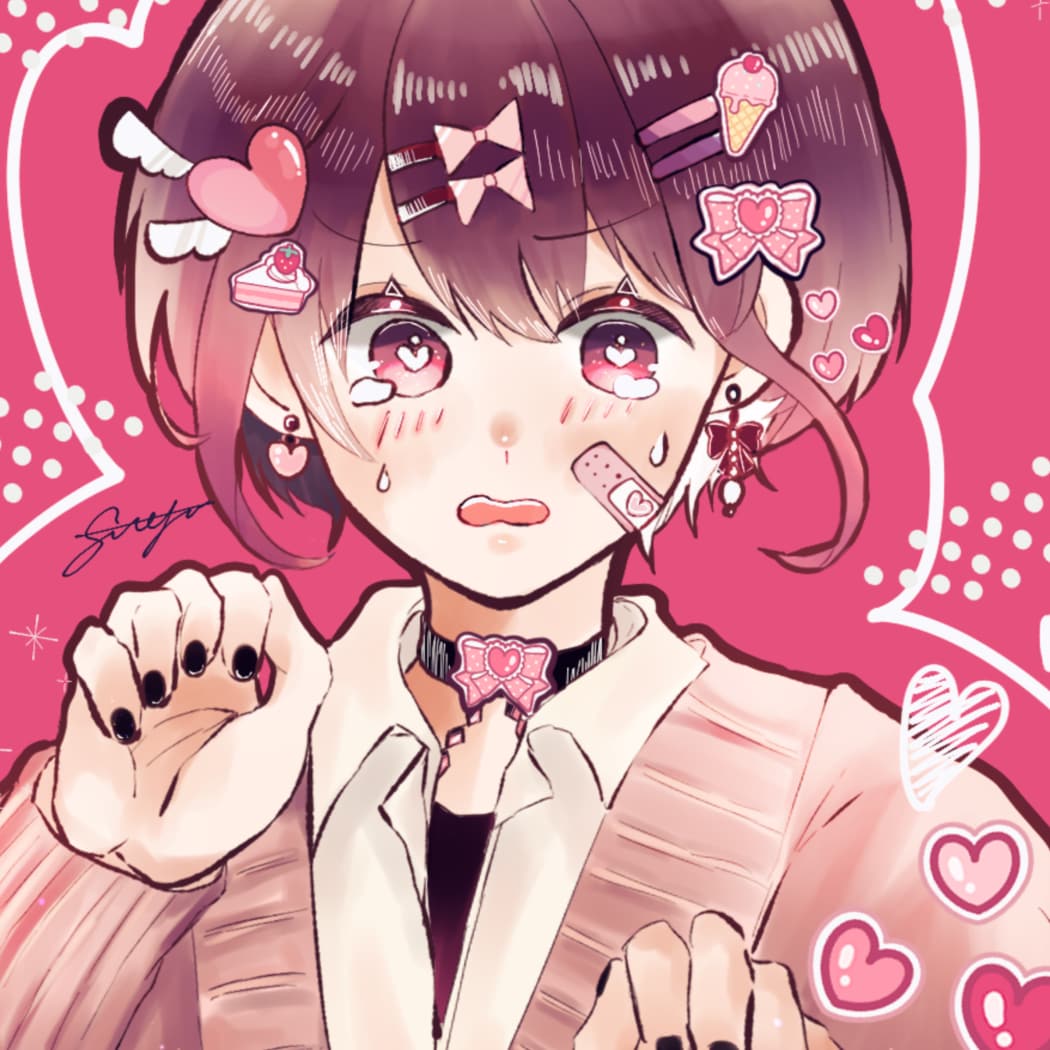 キラキラしたキャラクターイラストを描きます ポップで可愛らしいイラスト。アイコンや配信のサムネに。 イメージ3