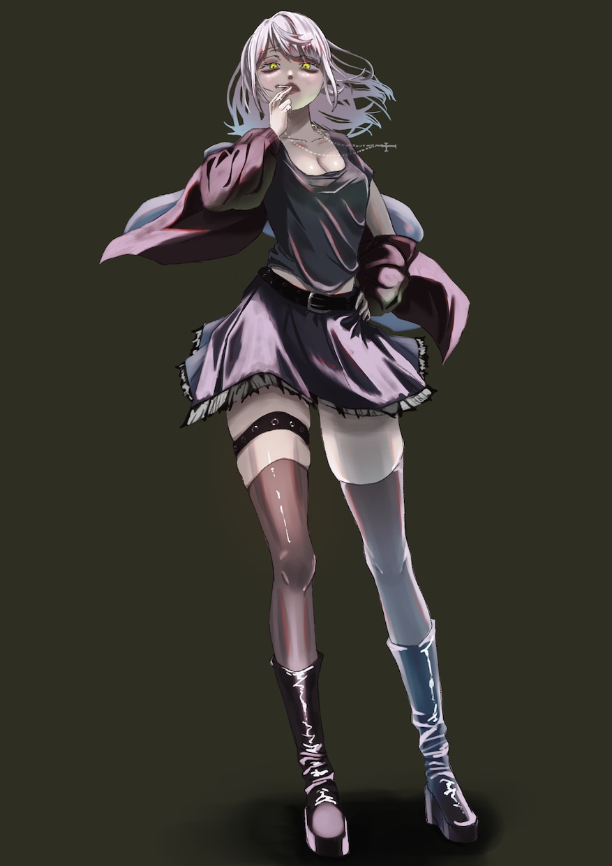 かっこいいダーク系イラストをお描きします 光×影で魅せる退廃系キャラ、サムネを制作いたします イメージ5