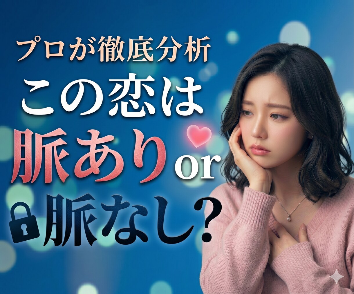 相手の行動、言動から脈ありorなしを分析します お相手の脈あり、脈なしの分析に特化！ イメージ1