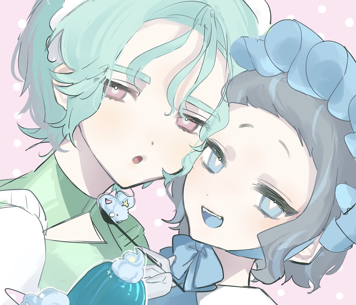 アイコンなどイラスト描きます キャラクターイラストを描きます。 イメージ1