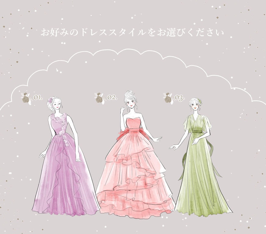 周りと違う！お洒落なドレス当てクイズを作ります オーダーメイドのこだわりのドレス色当てクイズに イメージ2