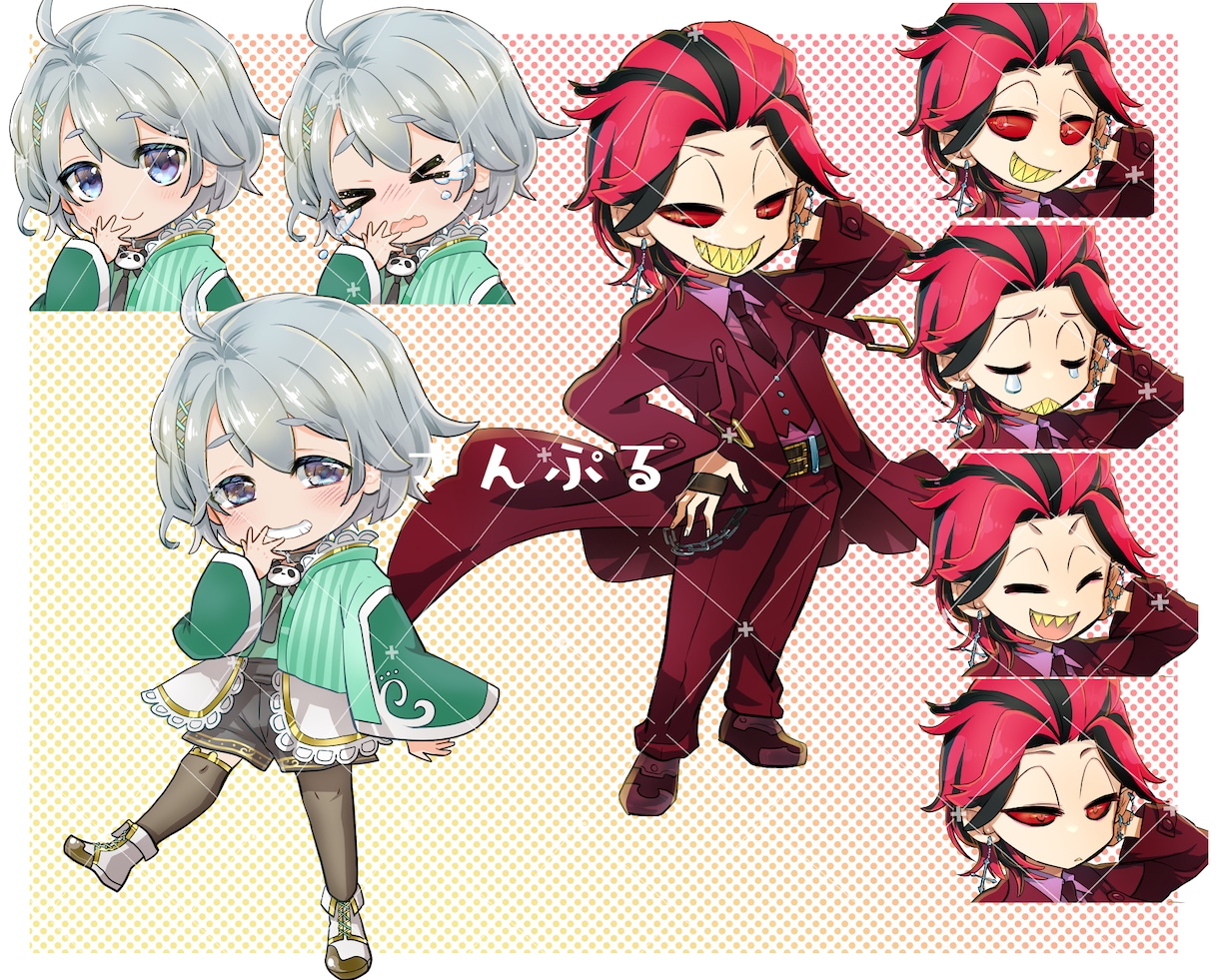 SDキャラ ミニキャラ ちびキャラ描きます 華やかなミニキャラで目を惹きませんか？ イメージ4