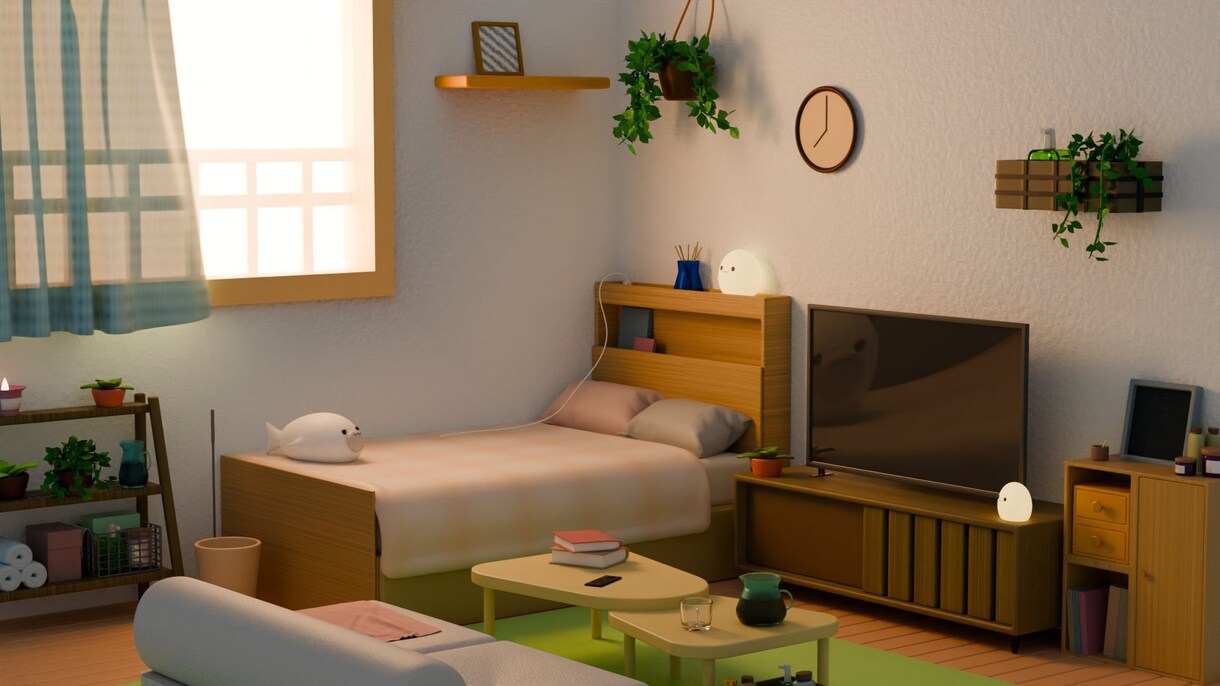 3D背景や部屋をお作りします あなただけのミニチュアのような3D背景をお作りします！ イメージ2