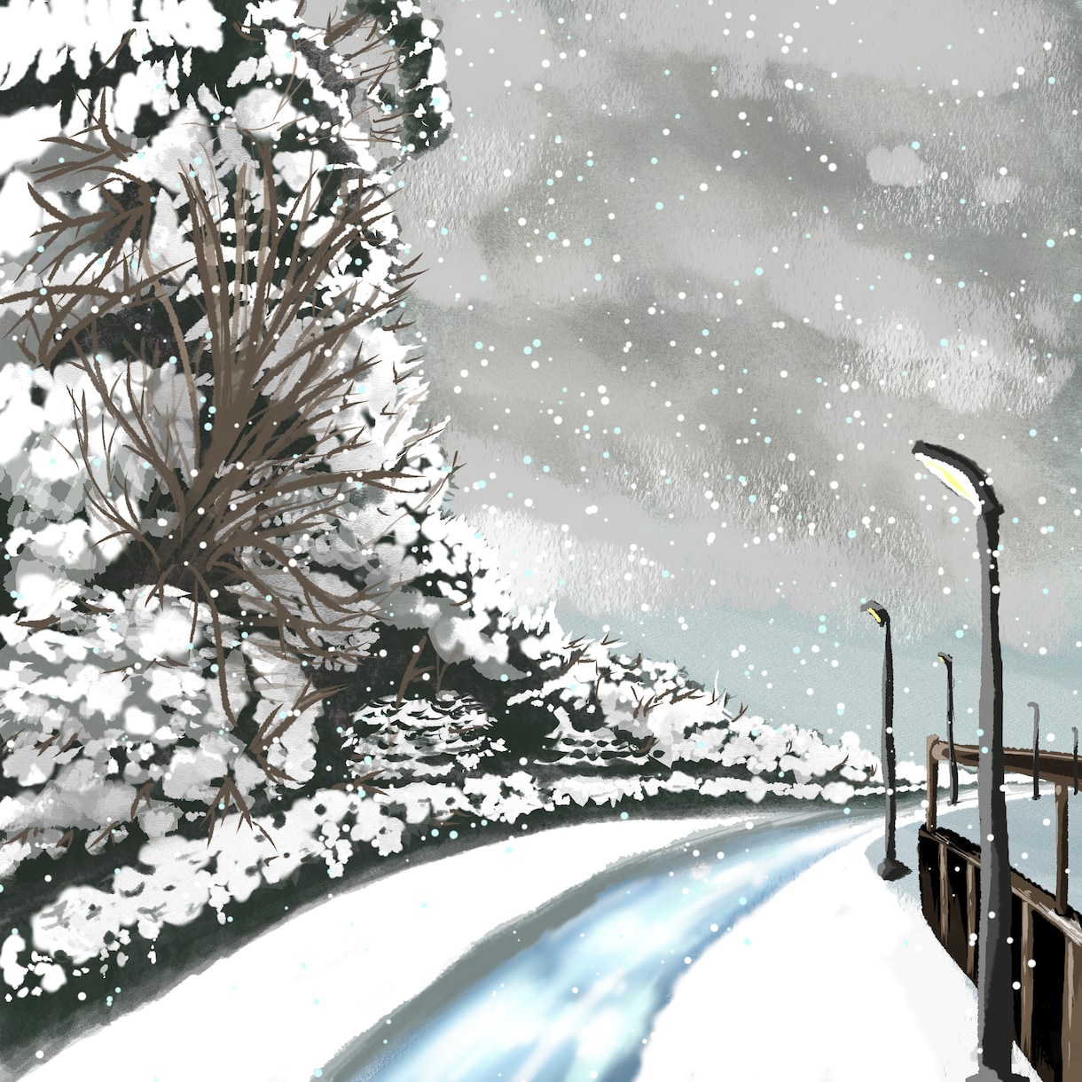 やさしい絵本風の背景イラスト制作します 商用利用OK｜高解像度の背景イラスト制作 イメージ9
