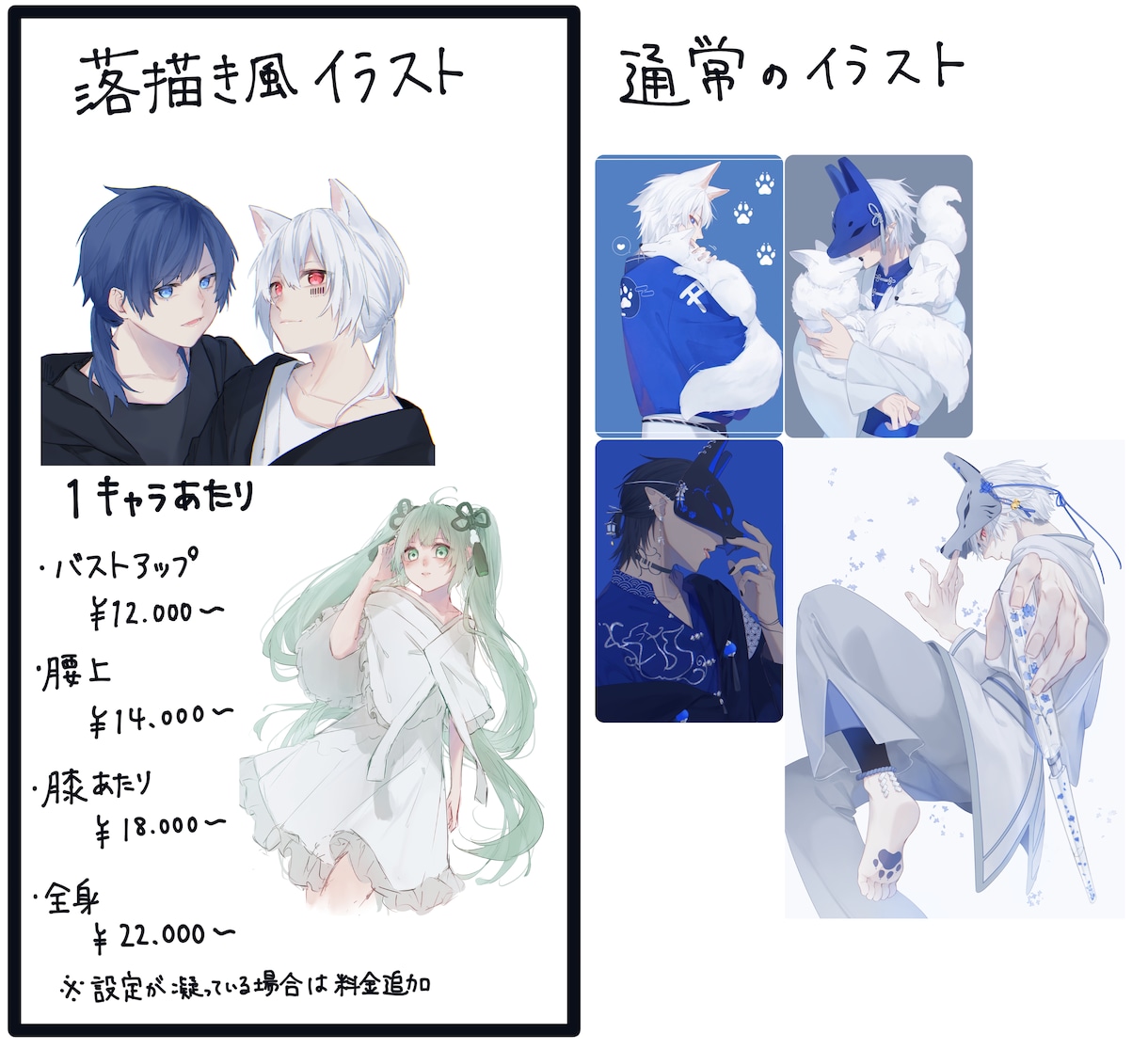 落書き風イラストを可愛いからかっこいいまで描きます 通常価格よりも優しめのお値段用のクオリティ！ イメージ2