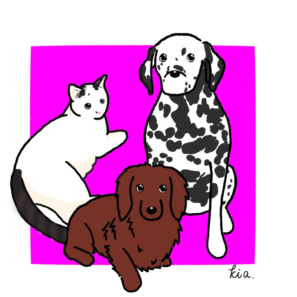 可愛い動物さん描きます 可愛いゆるふわ動物イラスト描きます！ イメージ7