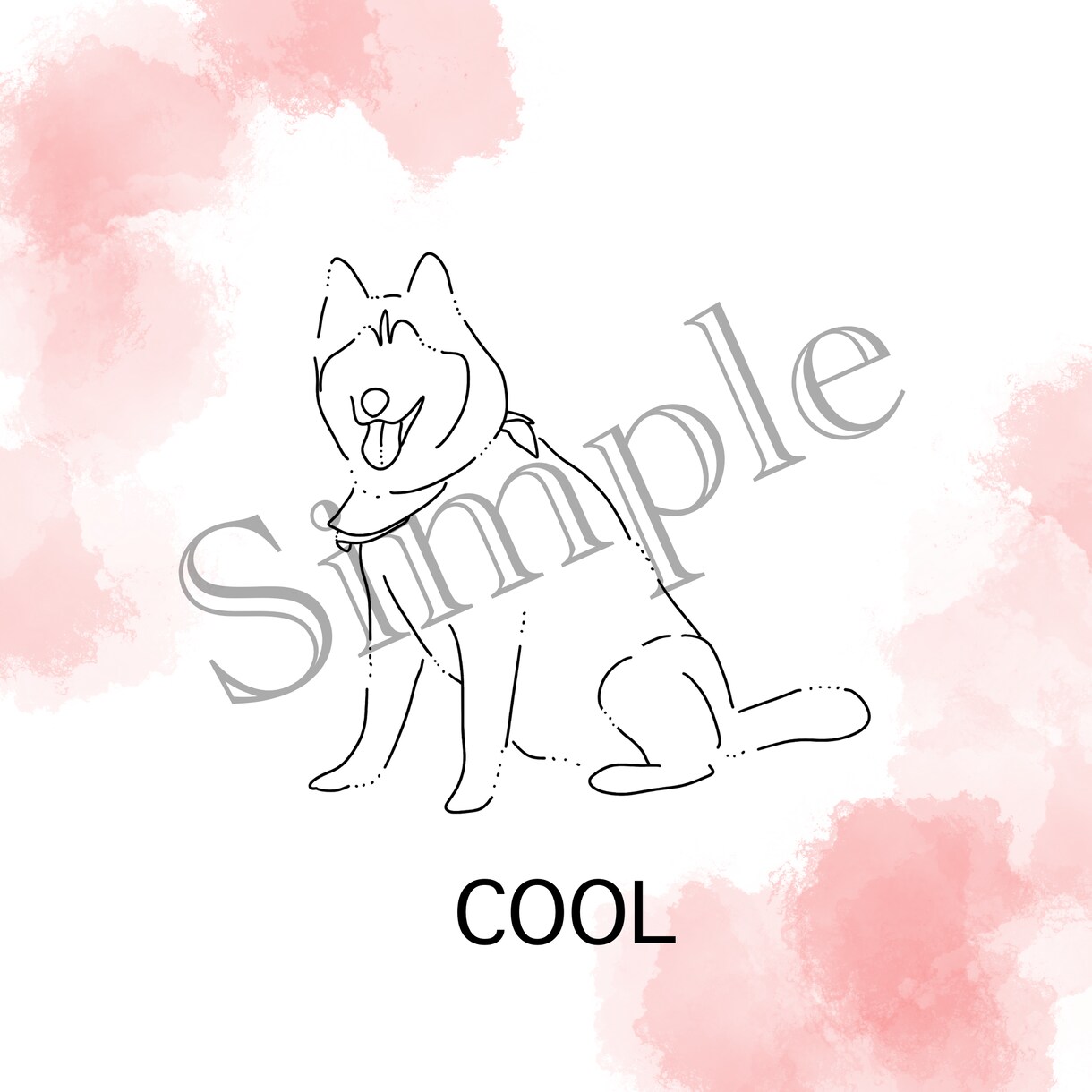 大切なペットを世界にひとつのアートにします 写真が特別に変わる、ペット線画アートです イメージ1