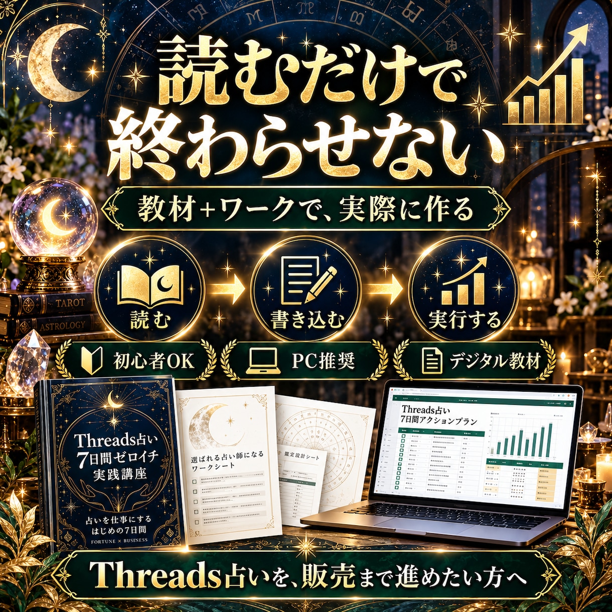 Threads×占い副業0→1をコピペで達成します 7日間で投稿・集客・商品設計まで！順番どおり実践するワーク イメージ10