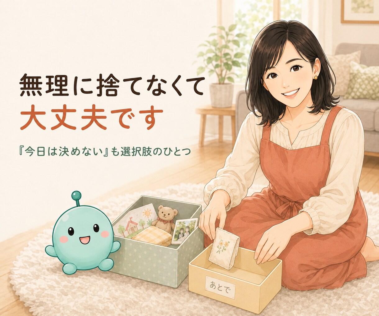 思い出の物を手放す前にあなたのお話を伺います 片付けながらでも大丈夫。捨てる・残すを一緒に考えます イメージ8
