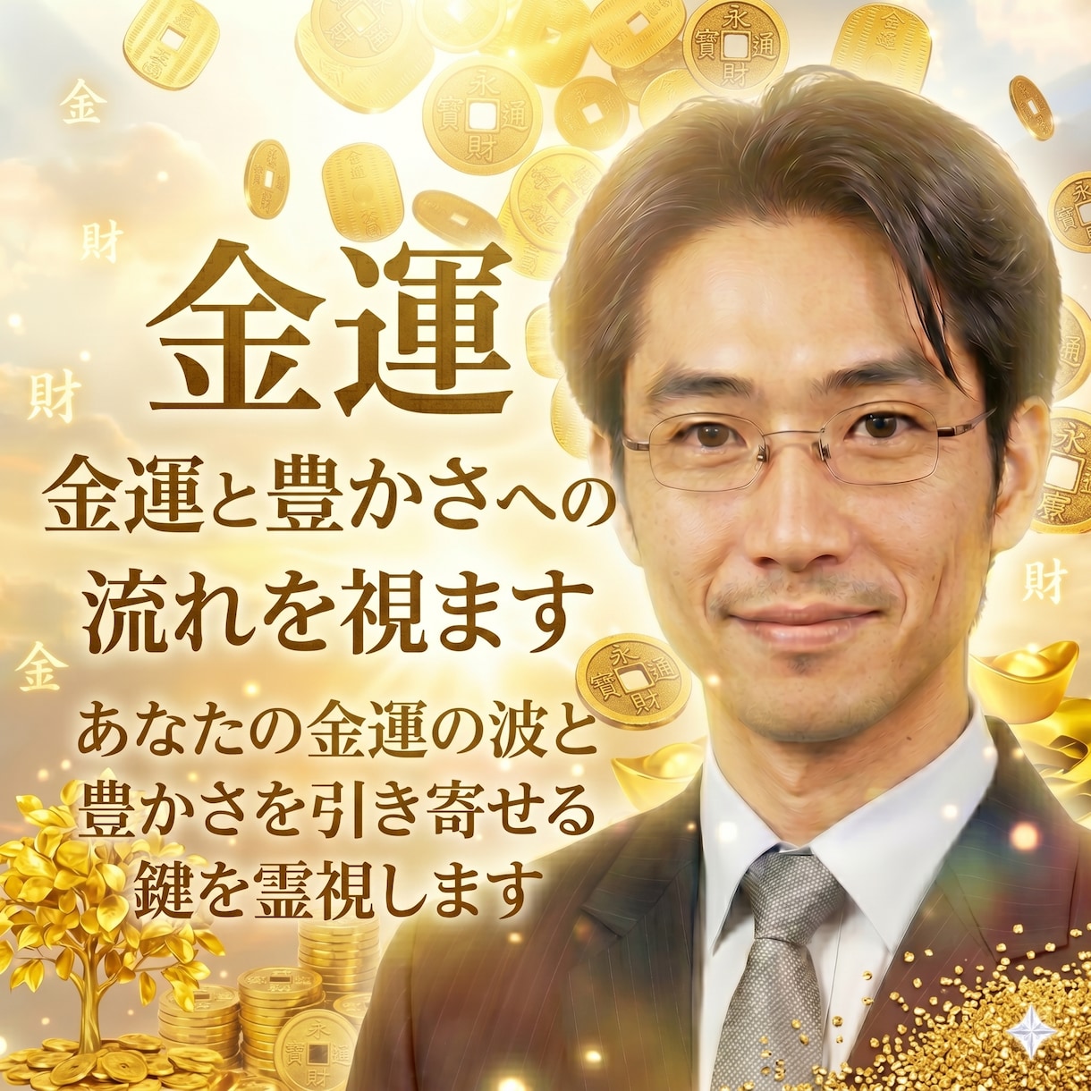 金運と豊かさへの流れを視ます あなたの金運の波と豊かさを引き寄せる鍵を霊視します イメージ1