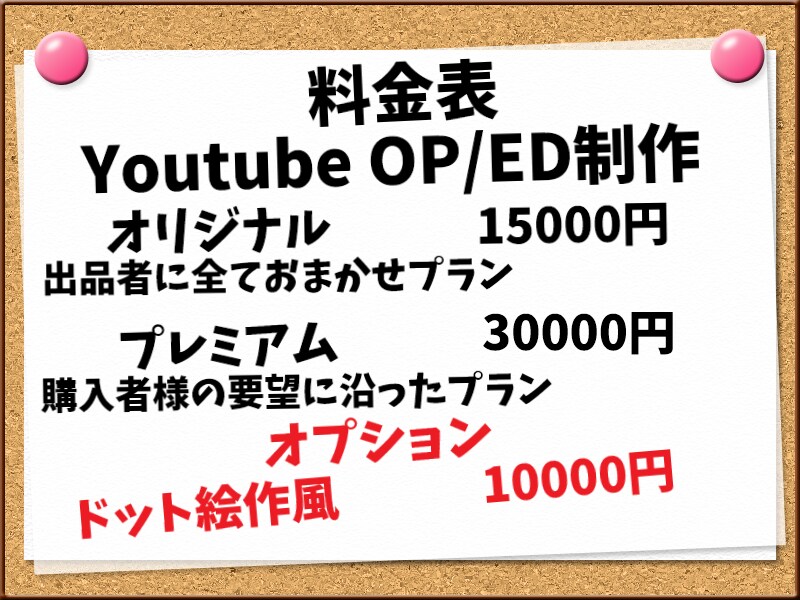 YoutubeのOP/ED映像作ります 完全オリジナル！/ドット絵作風で安定した品質 イメージ2