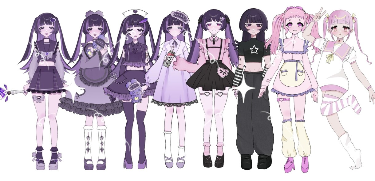 IRIAM立ち絵描きます IRIAM配信に使える立ち絵を描きます イメージ1