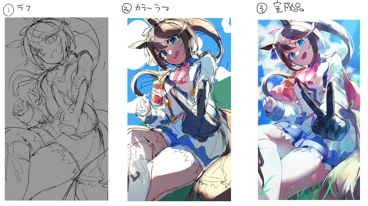 美麗で見惚れる様なイラストを描きます 厚塗りや煌びやかな塗りのイラストが好きな方へ！ イメージ4