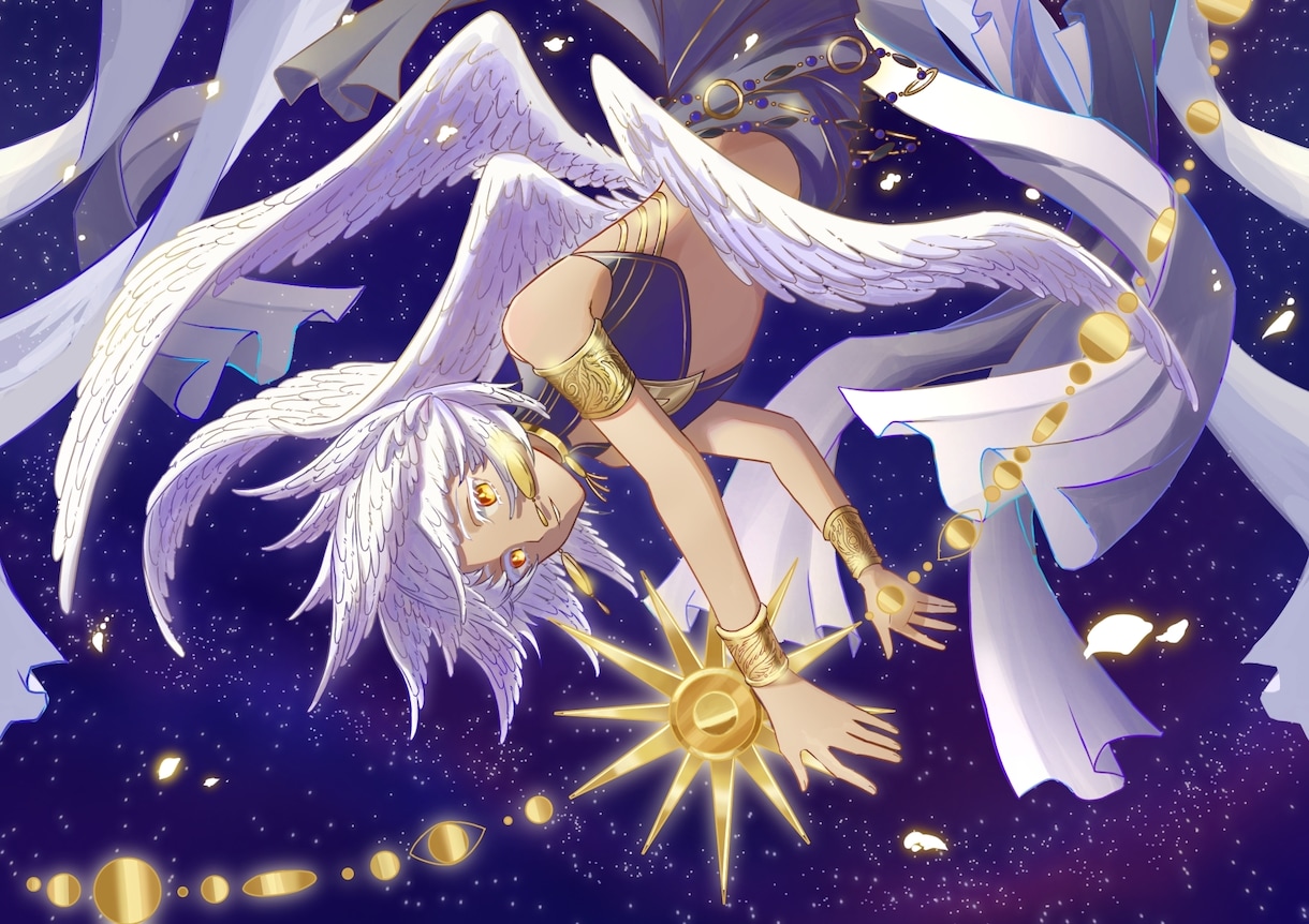 商用OK！中性的、ファンタジーイラストを制作します 先着残り8名様割引！アイコン、立ち絵、一枚絵など！ イメージ1