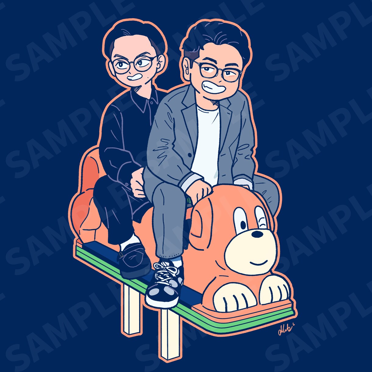 ポップな人物イラストをお描きします 個性的で目を惹く！法人様、個人事業主様へオススメ イメージ4