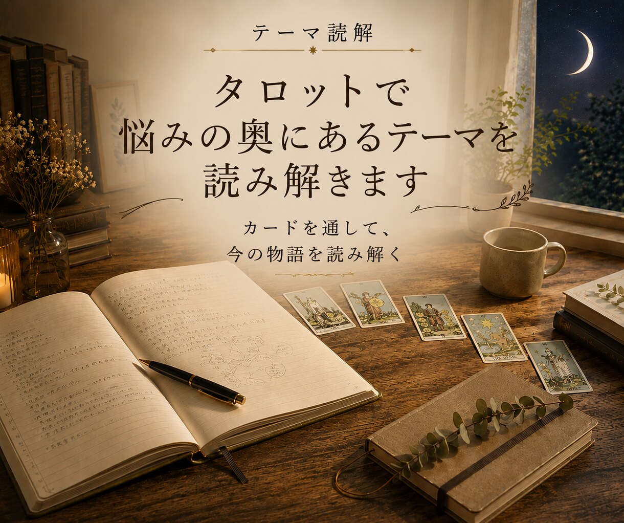 タロットで悩みの奥にあるテーマを読み解きます ～カードを通して、今の物語を読み解く～ イメージ1