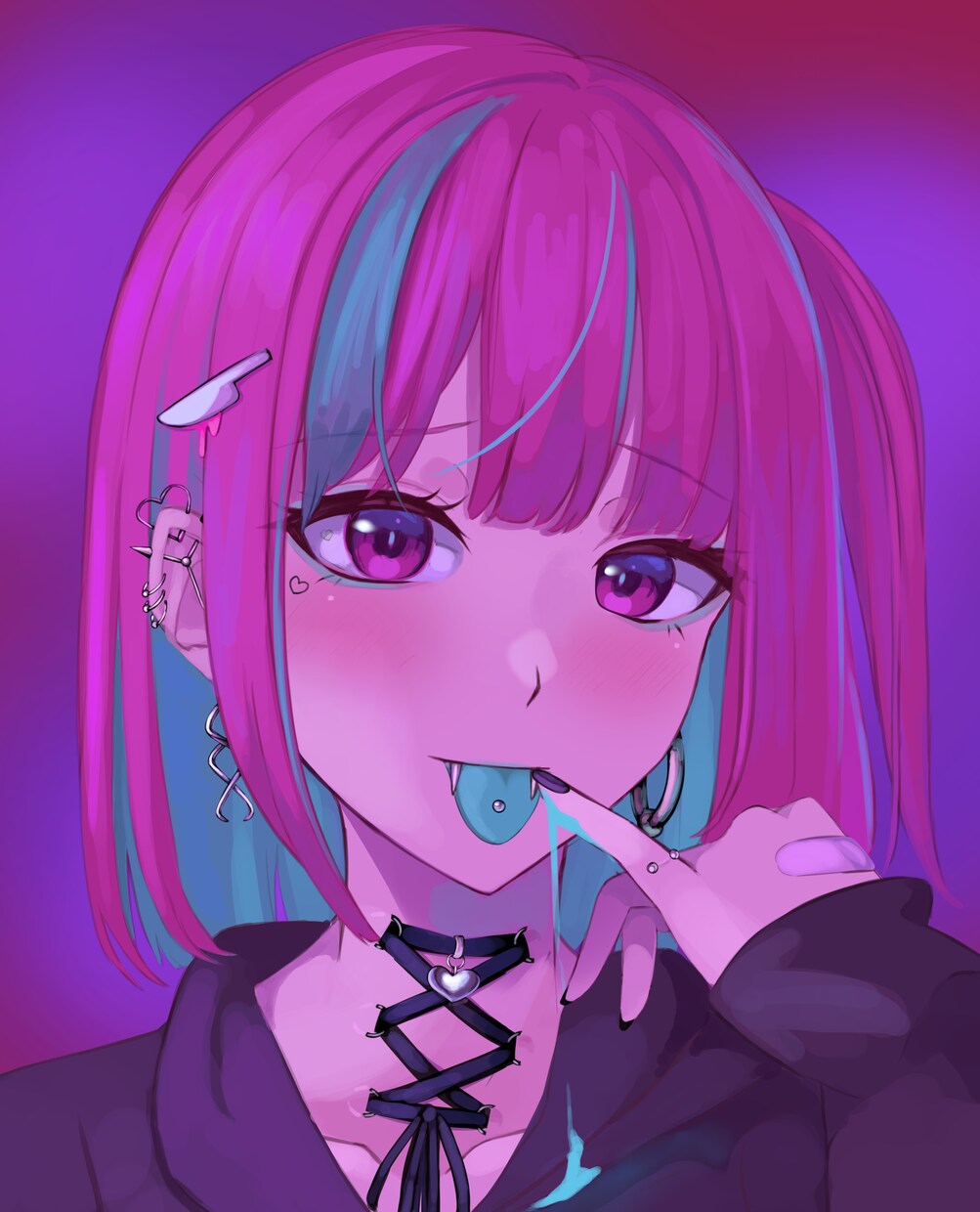 病みかわいいイラストやvデザインを制作します アイコンやイラストをお届けいたします イメージ5