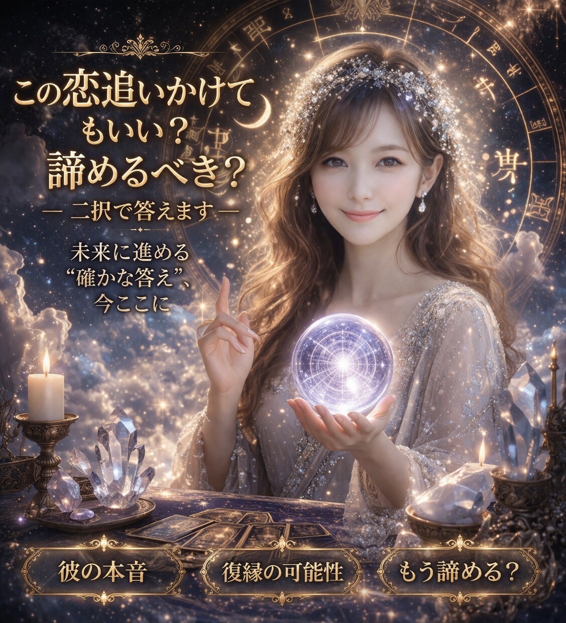 この恋、追うか諦めるか答えを出します 彼の本音と未来から“後悔しない選択”を導きます イメージ1