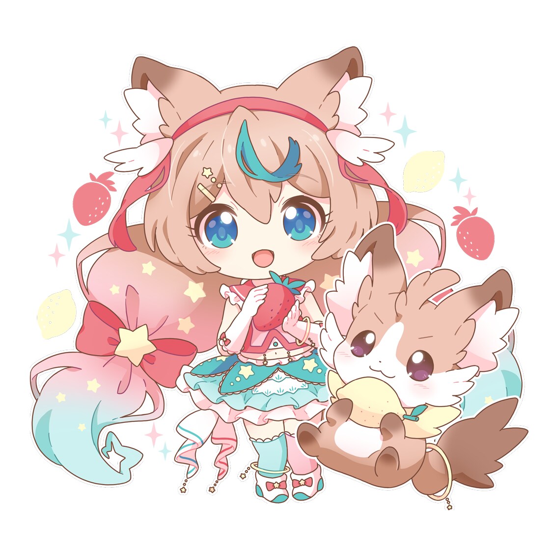 商用◎ミニキャラ・SDのグッズ用イラスト描きます Vtuberの記念グッズなどにオススメ！ イメージ2