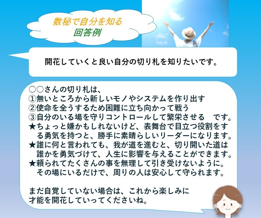 数秘占いで人生の流れやより良い方向性をお伝えします 育った環境による影響や方向性を知って、癒され自分を解放できる イメージ9