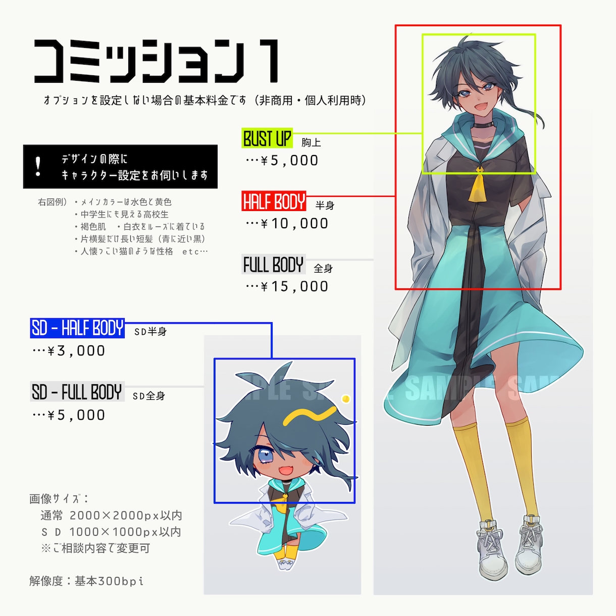 キャラクターデザイン・イラスト制作します TRPGや動画等、立ち絵イラストをお求めの方へ イメージ2