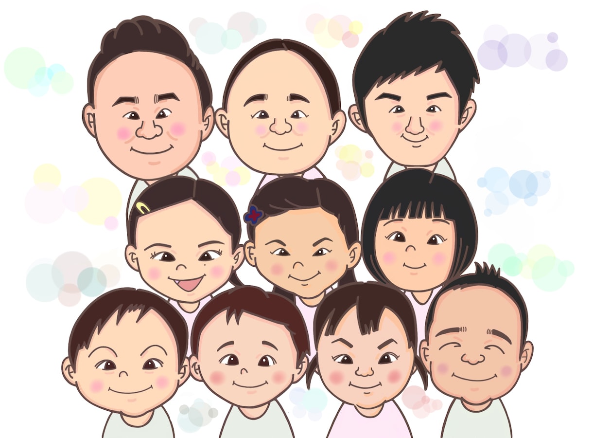似顔絵を描きます ほっこり似顔絵でみなさんを笑顔にします。 イメージ1