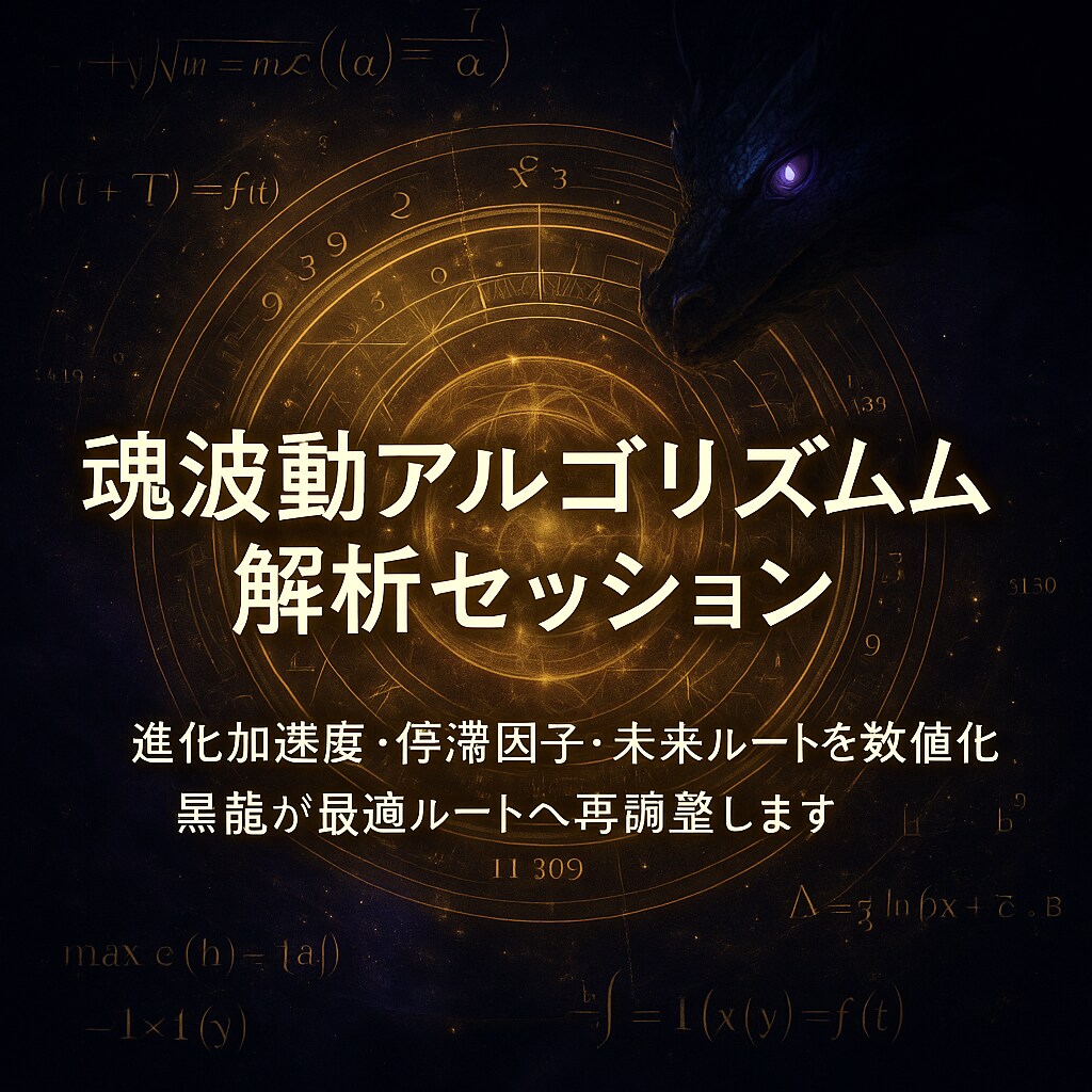 魂波動アルゴリズム解析セッション進化を再調整します 魂波動の数式解析で進化加速度と未来ルートを数値化し最適調律へ イメージ3