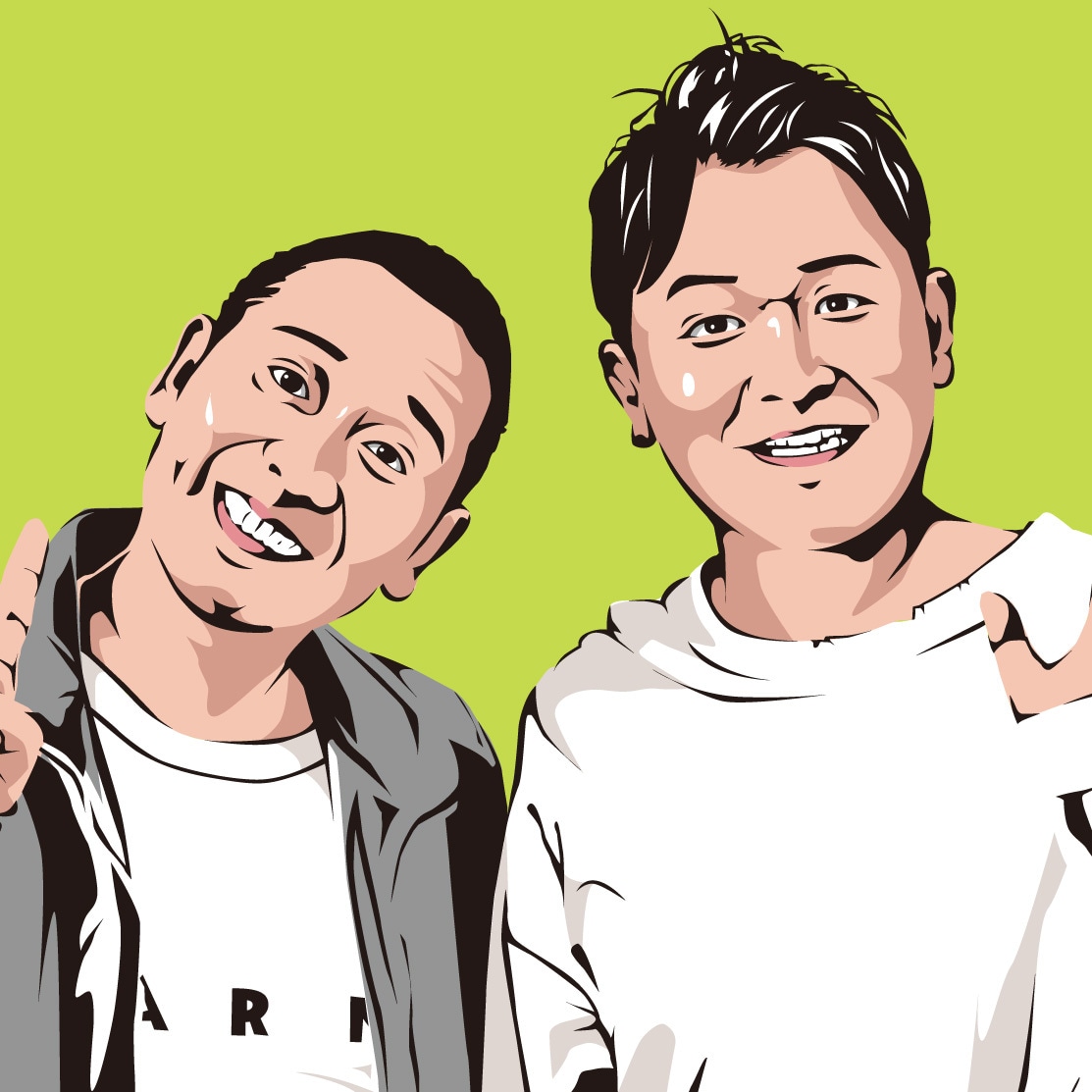 グラデシルエット似顔絵描きます お持ちの画像から、さらにひと味違うグラデシルエット似顔絵。 イメージ2