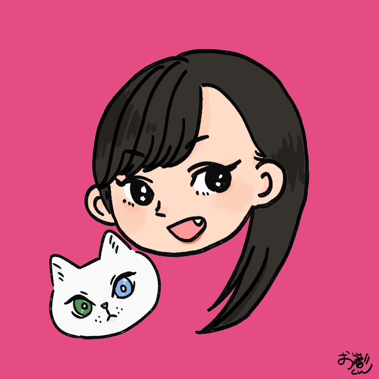 SNSの似顔絵アイコン等を描かせて頂いております お好きなテイストから選んで頂けます！ イメージ6