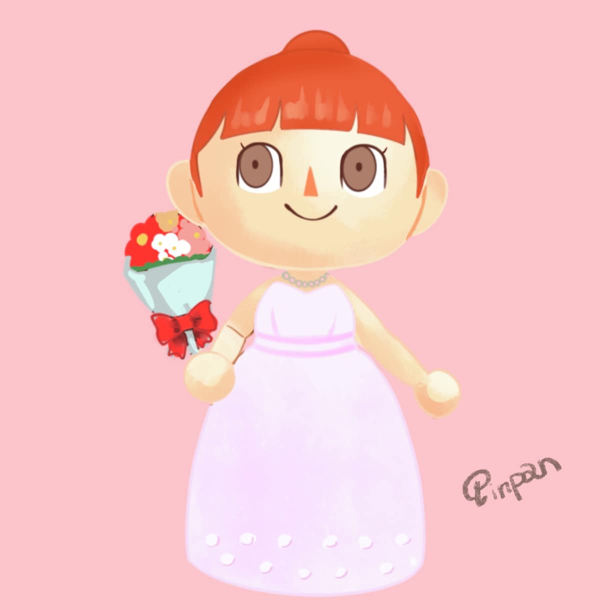 どうぶつの森風のイラストを描きます あなたやご友人、オリジナルキャラもあつ森風に描きます イメージ2