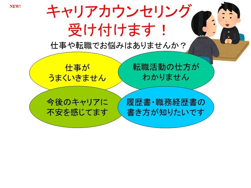 キャリアカウンセリング承ります 元学校キャリアカウンセラーがあなたの就職の悩みを解決します! イメージ1