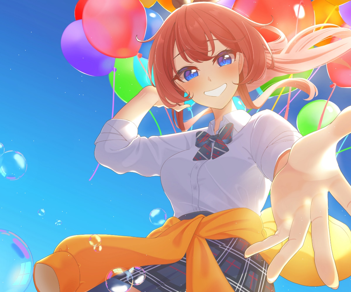 歌ってみた・記念イラスト・配信サムネイル制作します 背景込みの華やかな一枚絵を丁寧に制作いたします！ イメージ2