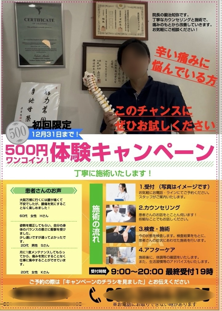開業歴4年でお客さんを呼んだチラシ作ります おしゃれで目が止まるチラシを作成 イメージ2